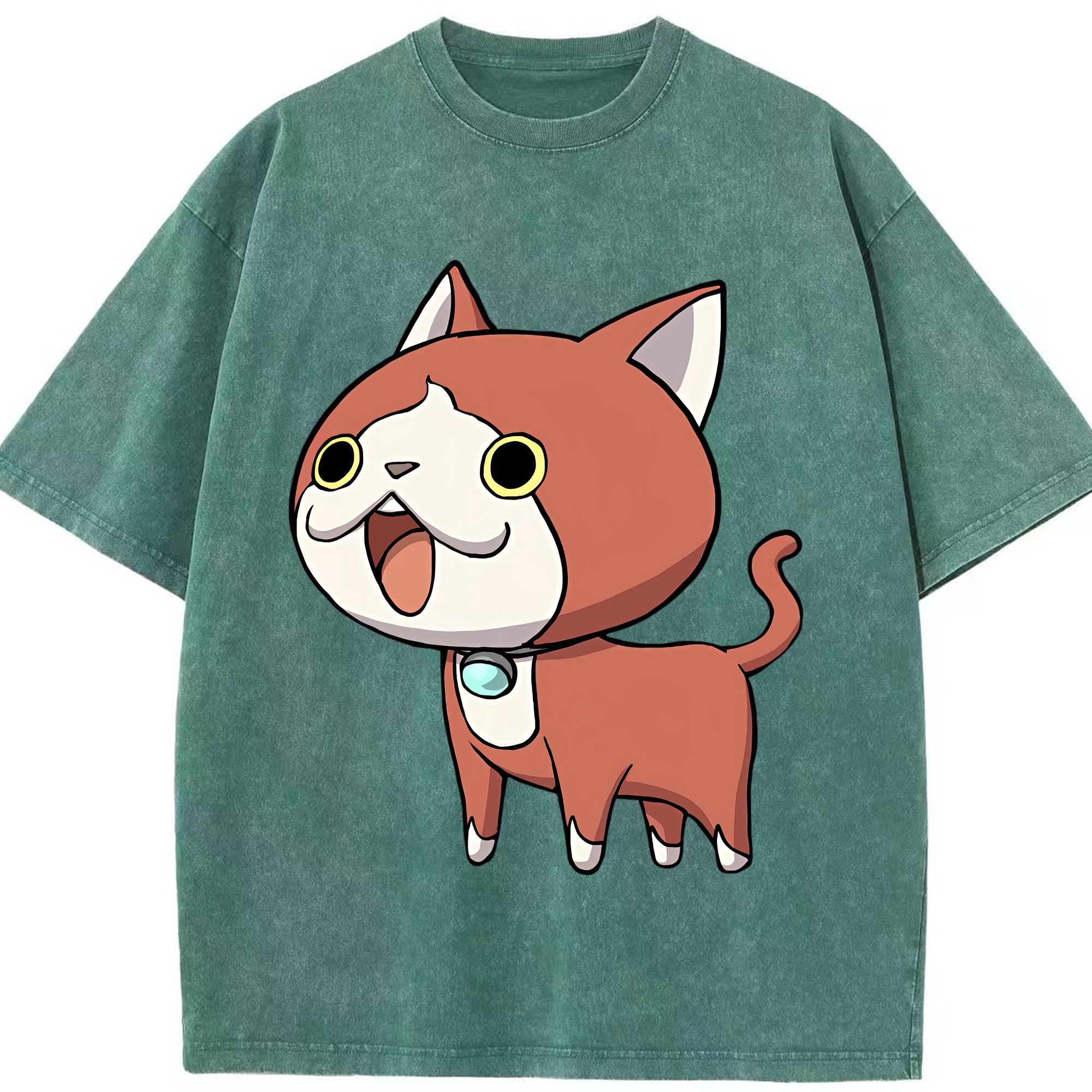 （画像用） 妖怪ウォッチ Yo-kai Watch 綿100% ヴィンテージ風 半袖Tシャツ（フロントプリント）